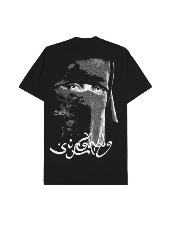 Camiseta Sufgang Arabic Script Camisa Algodao Blusa Moda Estampada